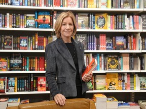 Indigo CEO Heather Reisman poses for a portrait at the retailer's new location in Toronto, Thursday, Oct. 26, 2023.