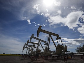 Pumpjacks near Olds