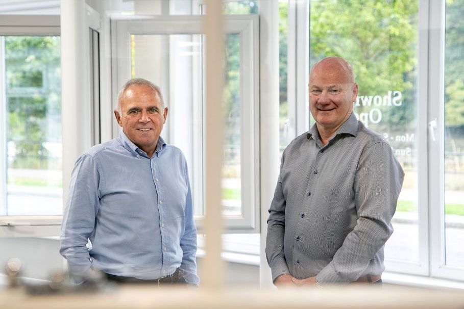 Martin Allan, left, and Colin Kinghorn are handing over the reins of Bon Accord Glass