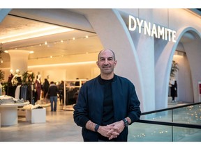 Andrew Lutfy at the Royalmount, a luxury shopping center in Montreal.