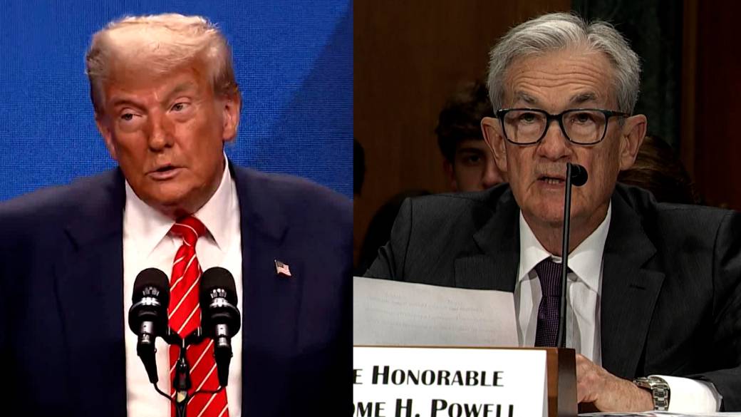 Click to play video: 'Trump vs. Powell: POTUS, Fed chair agree state of U.S. economy is strong, but disagree on interest rates'