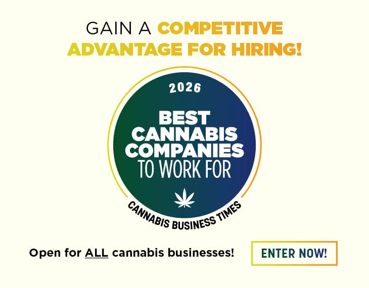 Advertisment: Cannabis Business Times » Cannabis Business Times Best Cannabis Companies to Work For » CBT Best Companies 2026 ROS Parallax Reveal » bcc-ads-730x570